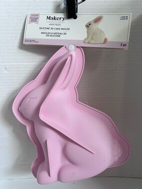 Makery Pink Bunny Silicone 3D Cake Mold